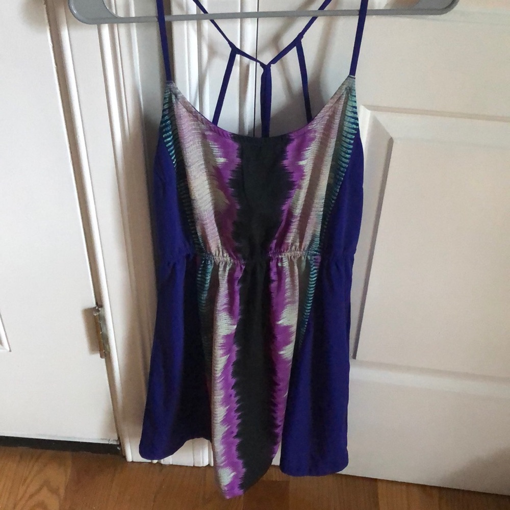 Hurley Cross back tie dye dress